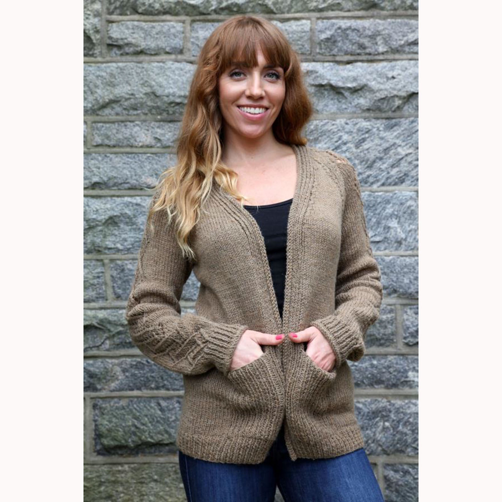 Plymouth Yarn Women's Cable and Lace Cardigan Knitting