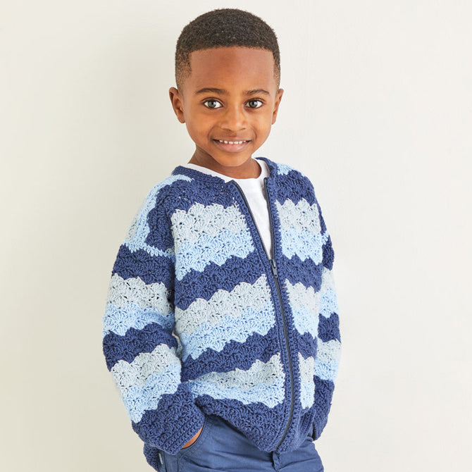 Sirdar Crochet Wave Stitch Jacket Pattern