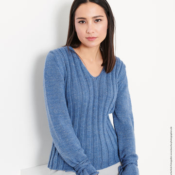 Lana Grossa 13 Pullover in Slow Wool Lino PDF