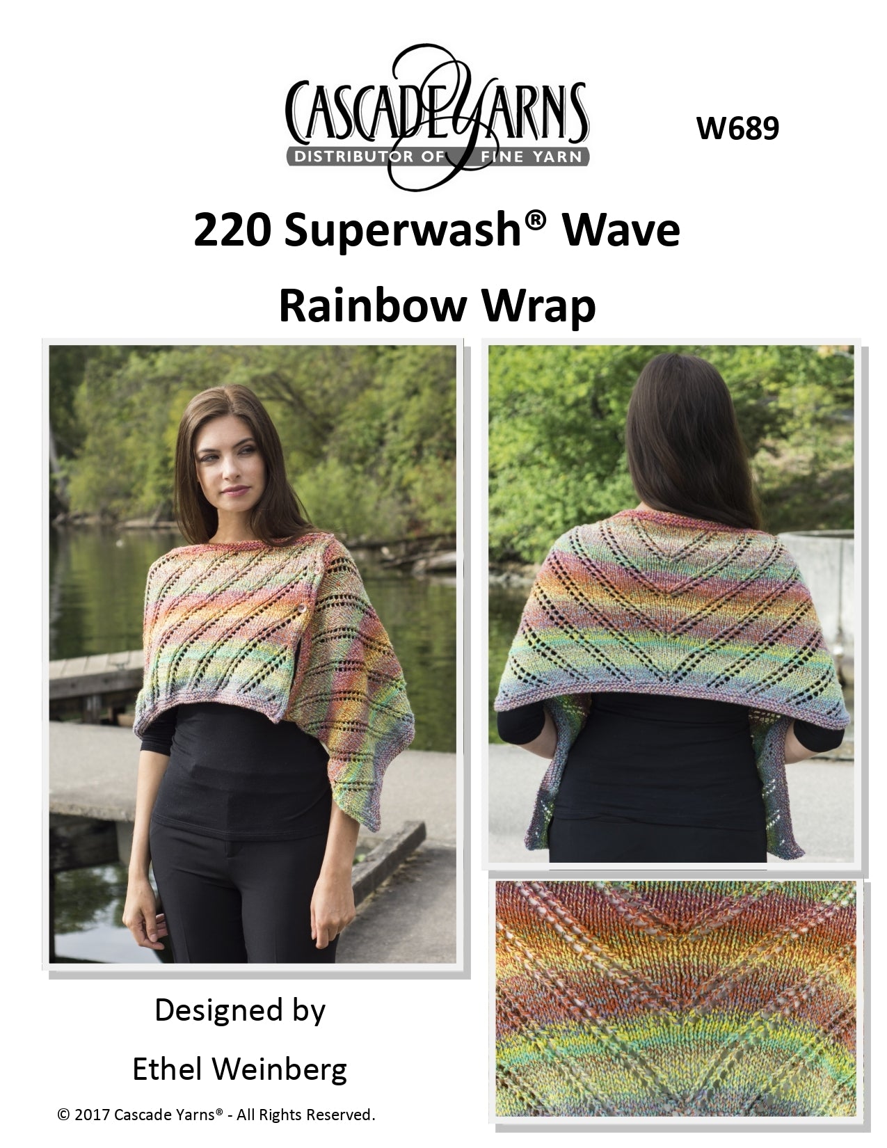 Cascade Yarns W Rainbow Wrap Knitting Pattern