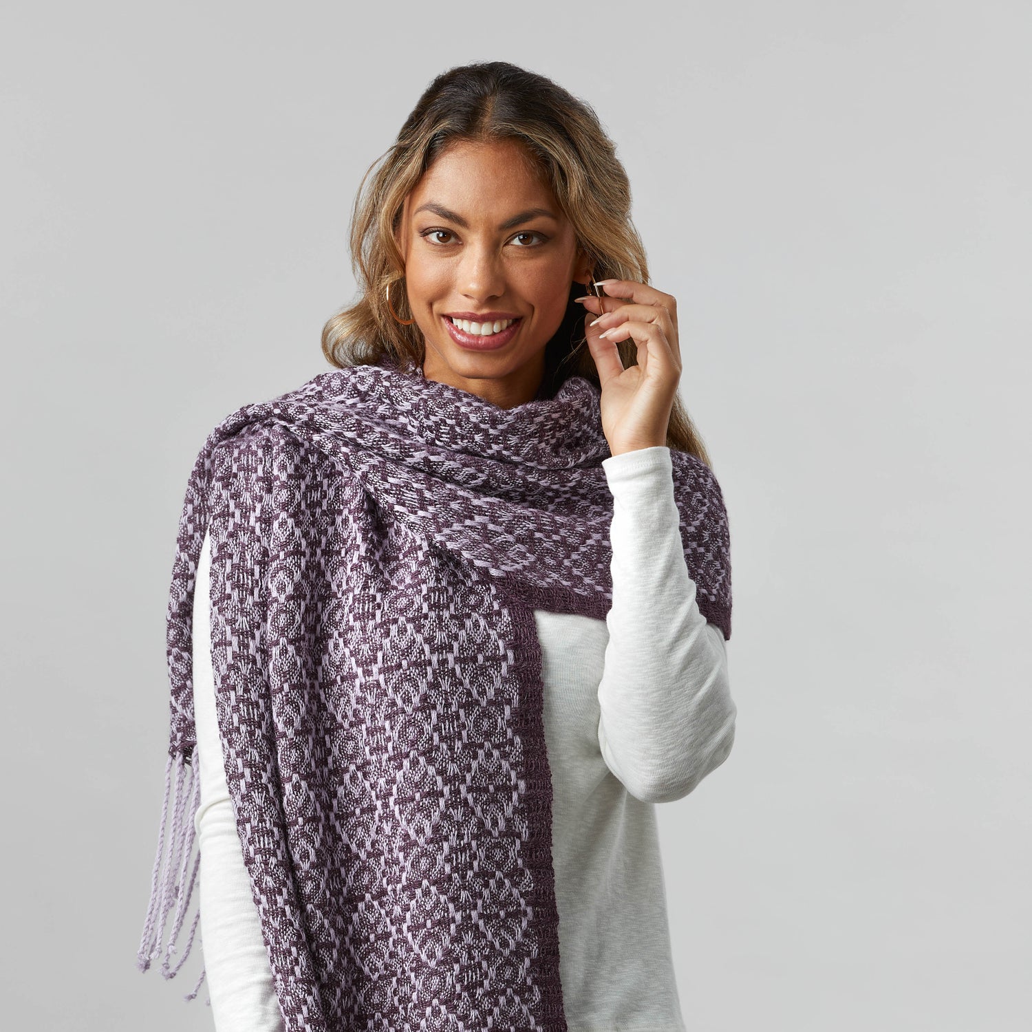 Valley Yarns #248 Diamonds and Roses Shawl