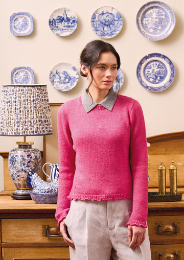 Ruffle Sweater in Rowan Pure Alpaca PDF