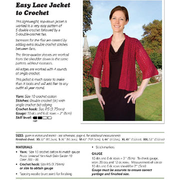 Easy Lace Jacket to Crochet