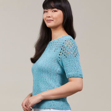Stacy Charles Fine Yarns Rowen Tee Jumper Knitting Pattern