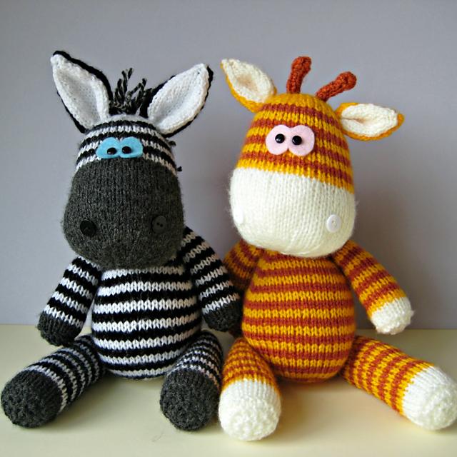 Gerry Giraffe and Ziggy Zebra