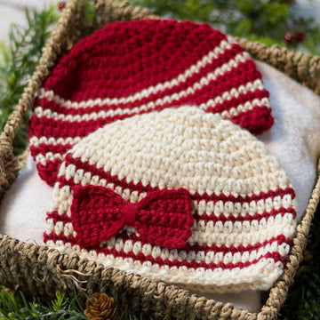 Cranberries & Cream Baby Hat