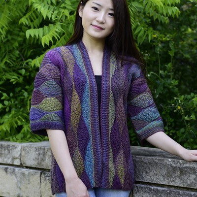 Jojoland Leaf Collection Kimono Cardigan Knitting Pattern
