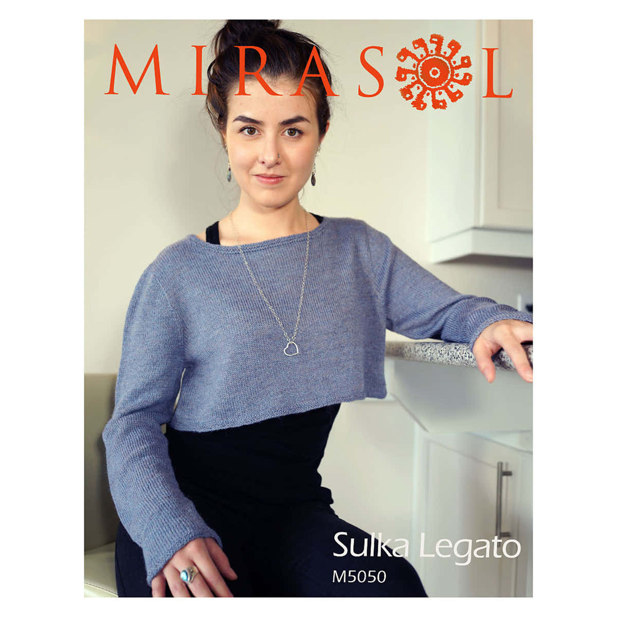 Mirasol M Long Sleeved Cropped Jumper Knitting Pattern
