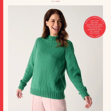 Fuzzy Raglan Sweater Jumper Knitting Pattern