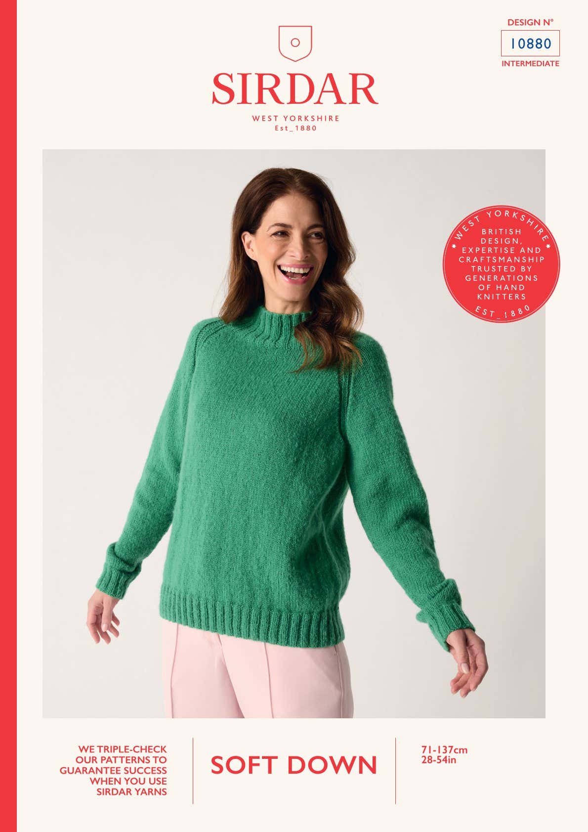 Fuzzy Raglan Sweater Jumper Knitting Pattern