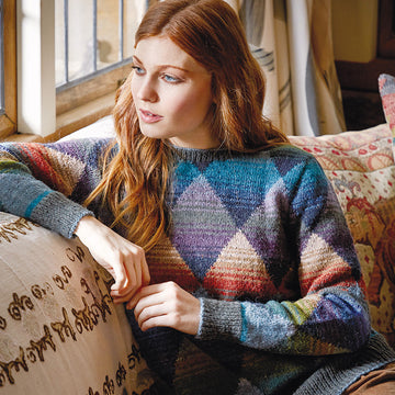 Rowan Shaded Diamond Jumper Knitting Pattern