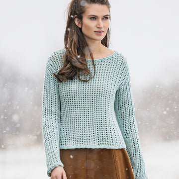 Blue Sky Fibers Lauderdale Pullover Jumper Knitting Pattern