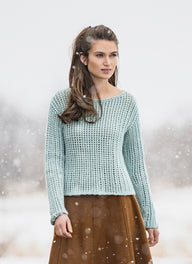 Blue Sky Fibers Lauderdale Pullover Jumper Knitting Pattern
