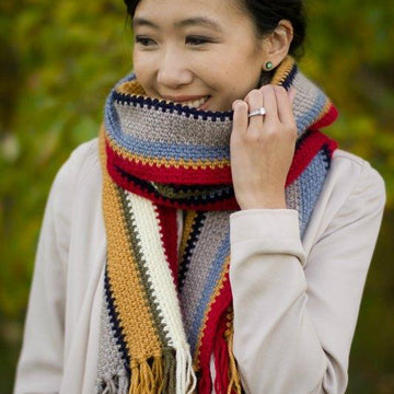Rustic Canyon Crochet Scarf