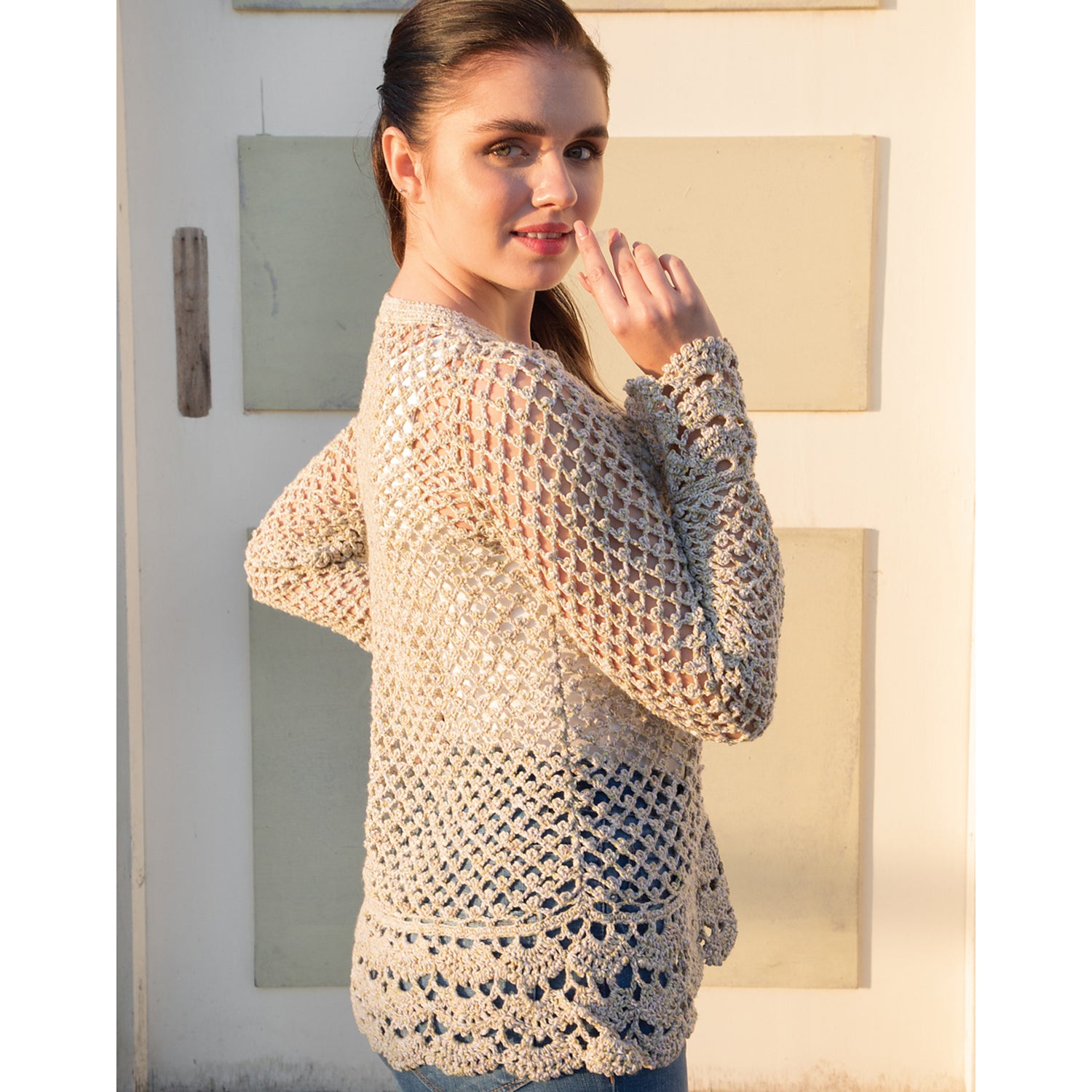 Jody Long JL- Amelia Cardigan Crochet Pattern