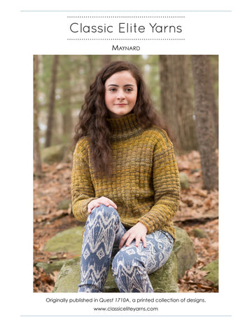 Classic Elite Yarns Maynard Jumper Knitting Pattern