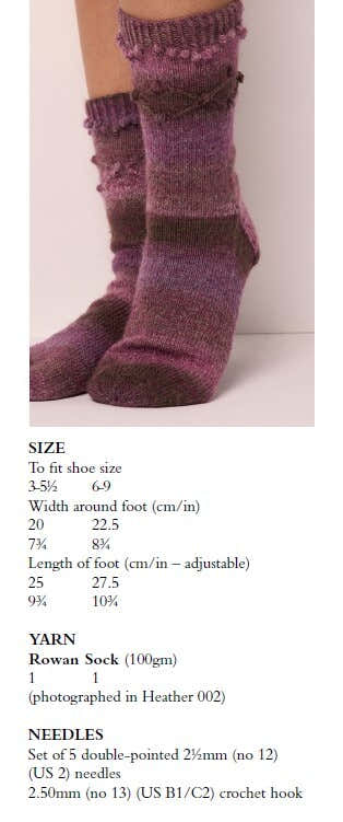 Rowan Designer Socks Knitting Pattern