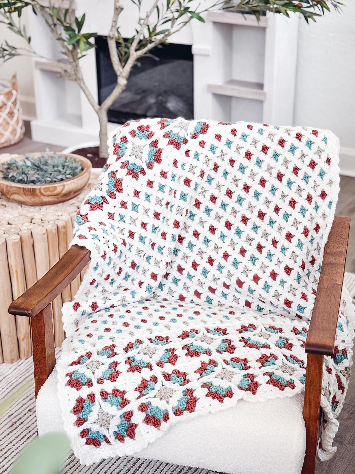 Windowpane Granny Stitch Blanket