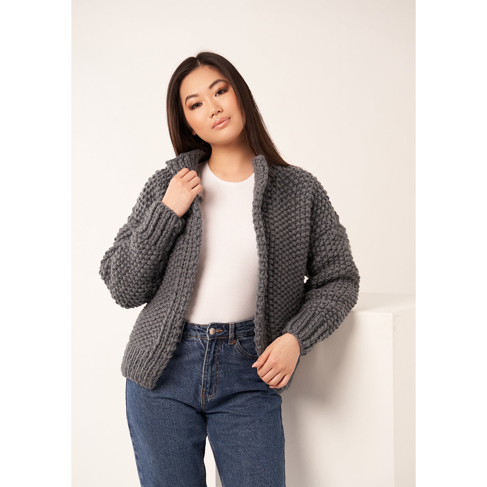 Rowan Bigger Than Big Knits Cardigan Knitting Pattern