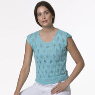 Tahki Yarns Falling Leaves Shell Knitting Pattern