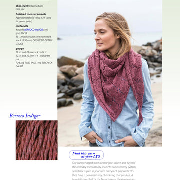 Berroco Phlox Wrap Knitting Pattern