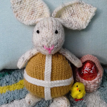 Hot Cross Bunny with Creme Egg Cover Basket
