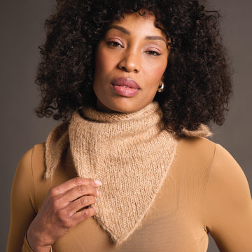 Gardner In Rowan Alpaca Sparkle Scarf Knitting Pattern