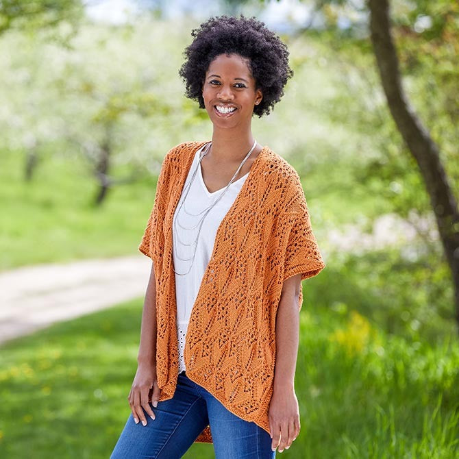 Valley Yarns Cloe Cardigan Knitting Pattern