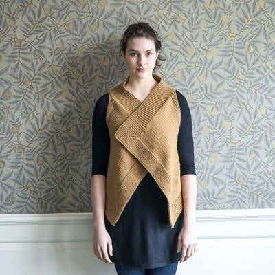 Berroco Brooklin Vest- Portfolio Waistcoat Knitting Pattern