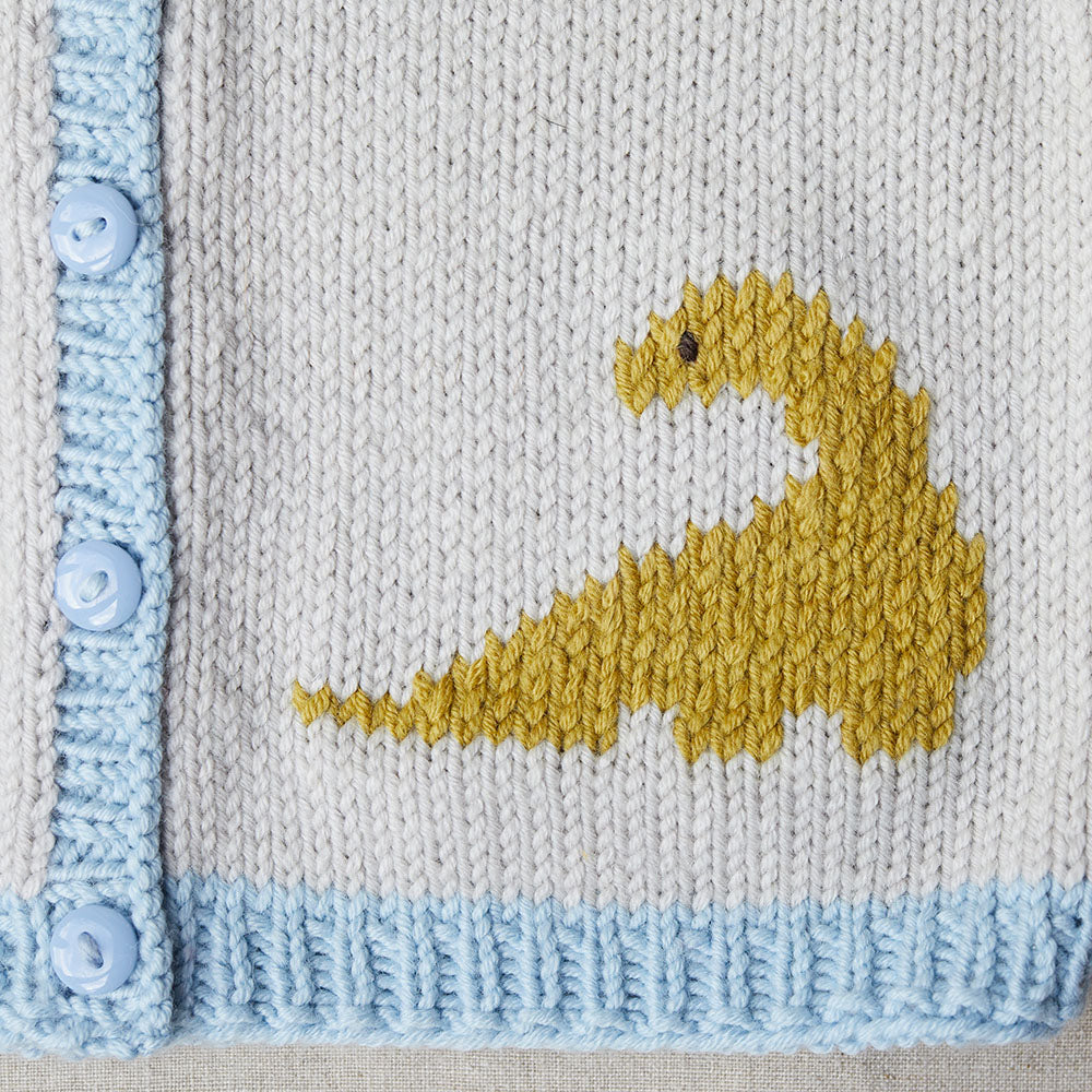 Debbie Bliss Dido Dinosaur Cardigan Knitting Pattern