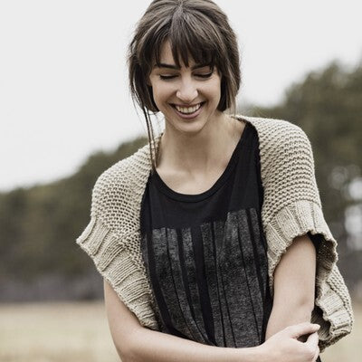 Blue Sky Fibers Afton Shrug Bolero Knitting Pattern