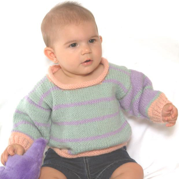 Plymouth Yarn P -Color Baby Sweaters Knitting Pattern