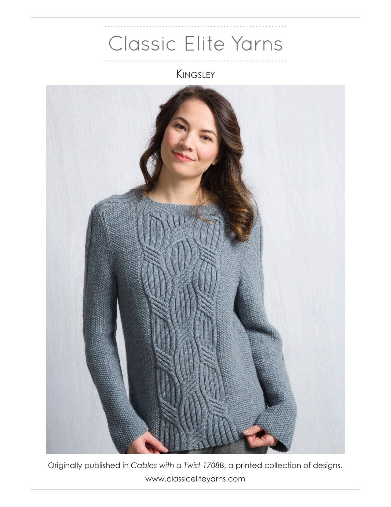 Classic Elite Yarns Kingsley Jumper Knitting Pattern