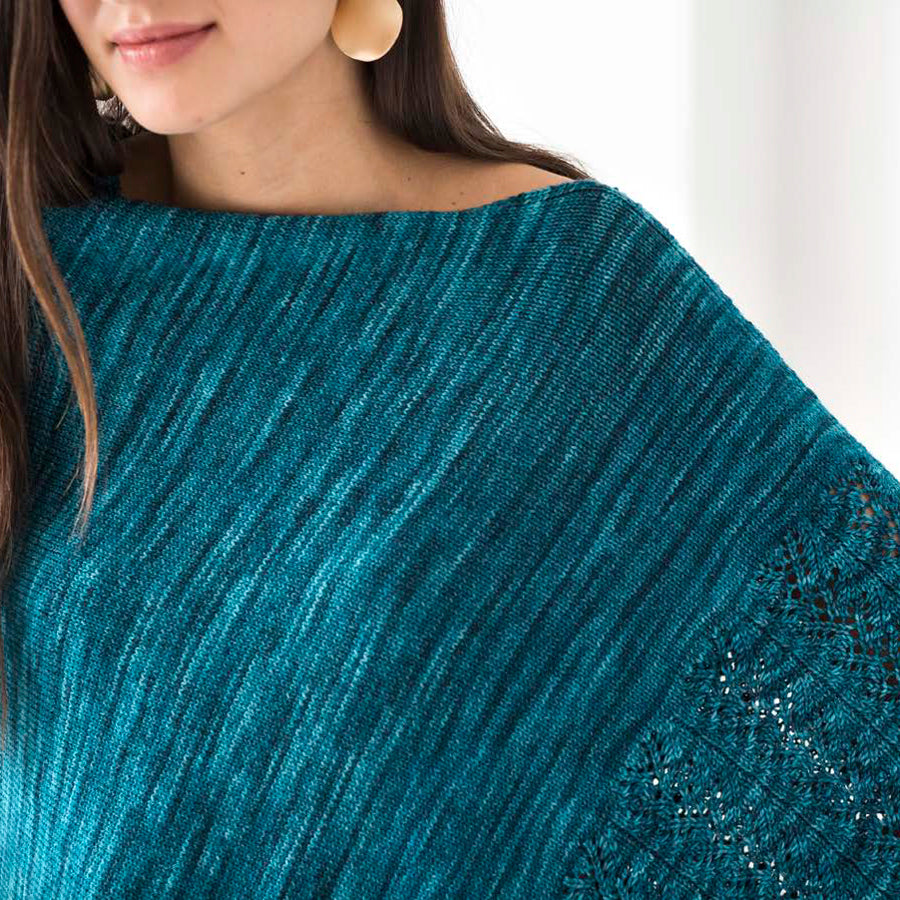 Malabrigo Bluebells Cape Knitting Pattern