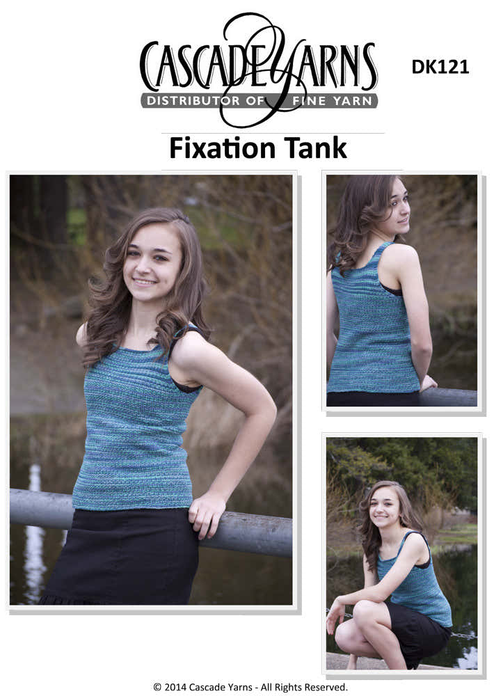 Cascade Yarns DK Fixation Tank Jumper Knitting Pattern