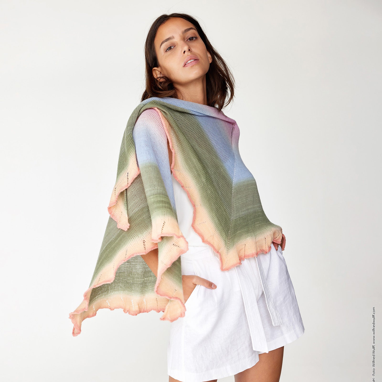 Lana Grossa Shawl Wrap Knitting Pattern