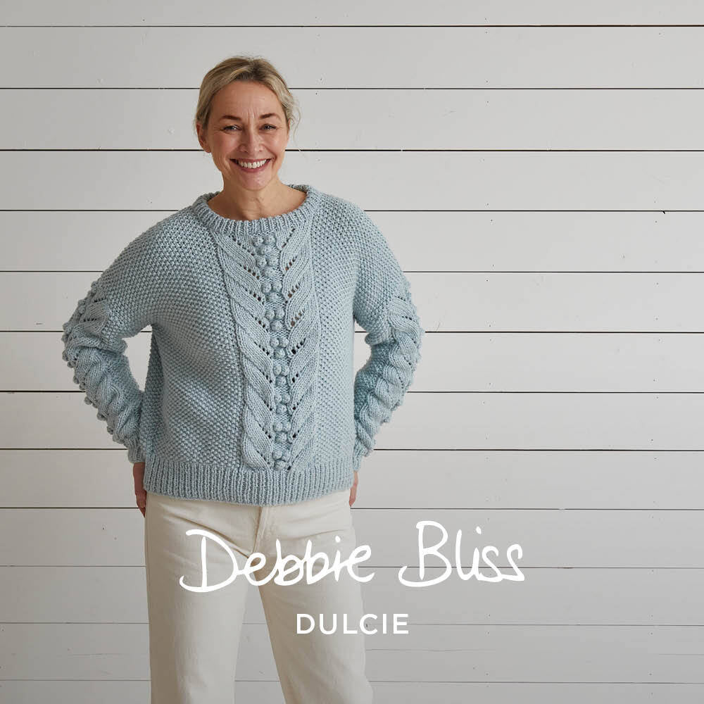 Debbie Bliss Lace With Bobble Sweater Knitting Pattern