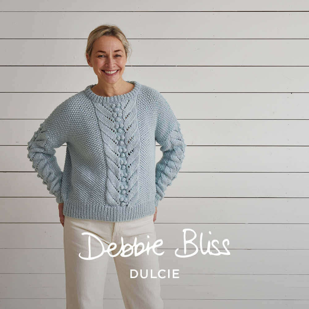 Debbie Bliss Lace With Bobble Sweater Knitting Pattern