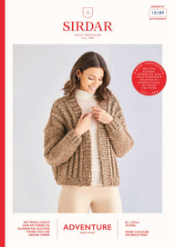 Sirdar Ribbed Cardigan Knitting Pattern