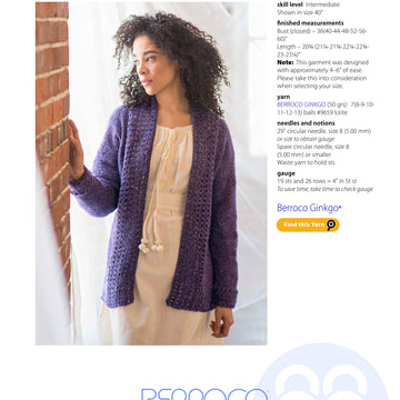 Berroco Rosalba Cardigan Knitting Pattern