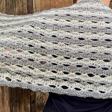 Tunisian Fans Shawl