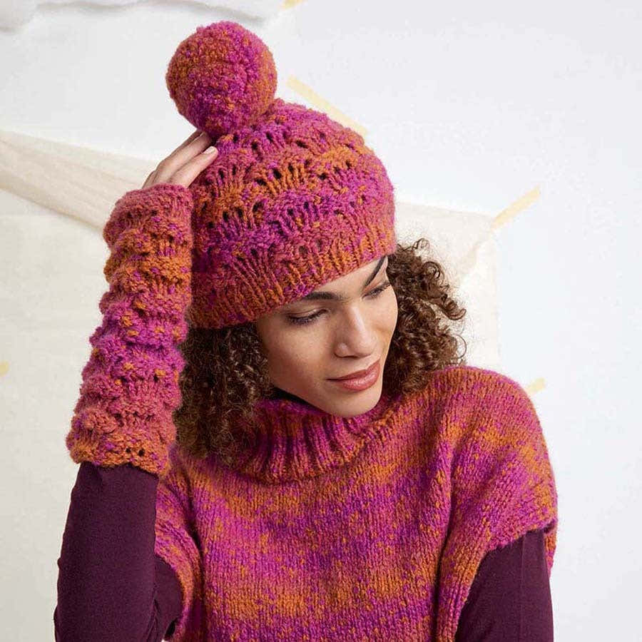 Lang Bobble Hat Knitting Pattern