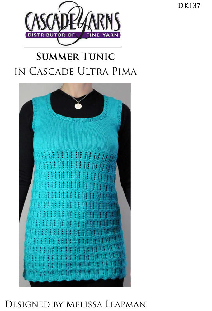 Summer Tunic in Cascade Ultra Pima - DK137 - Free PDF