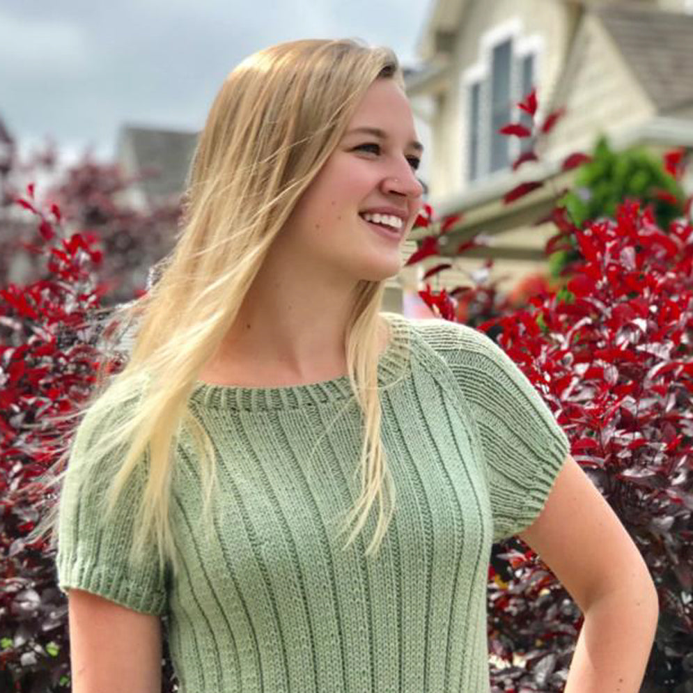 Plymouth Yarn Short Sleeve Top Jumper Knitting Pattern