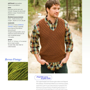 Berroco Silures Vest Knitting Pattern
