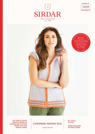 Sirdar Sleek Sleeveless Hoodie Jumper Knitting Pattern