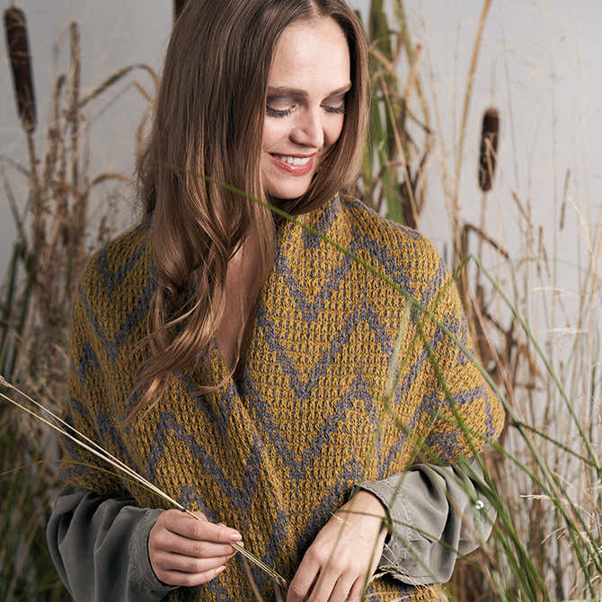 Rowan Moordale Collection 2 Cape Knitting Pattern