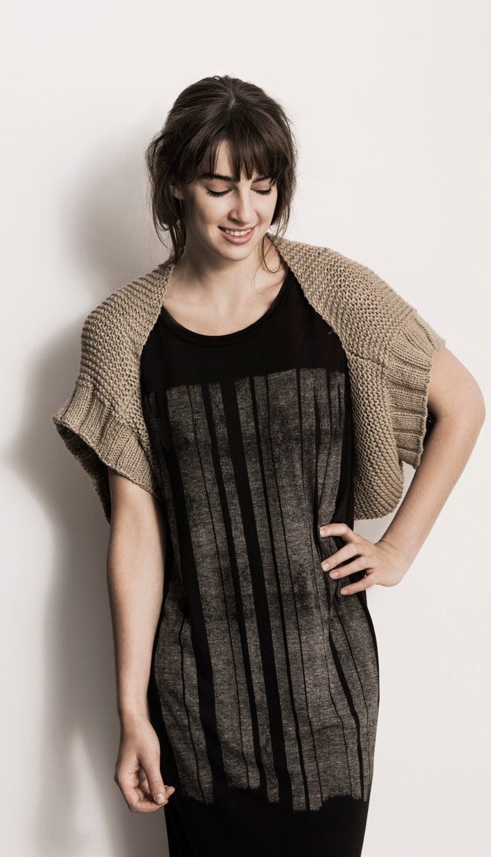 Blue Sky Fibers Afton Shrug Bolero Knitting Pattern