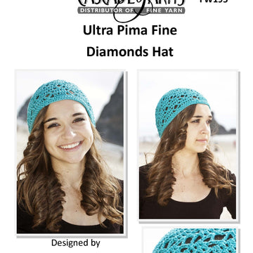 Cascade Yarns FW Diamonds Hat Crochet Pattern