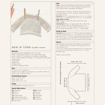 New In Town Jumper Knitting Pattern